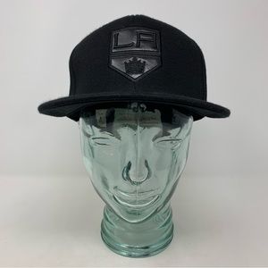 Mitchell & Ness Mens NHL Los Angeles Kings Black Fitted Hat Cap Size 7